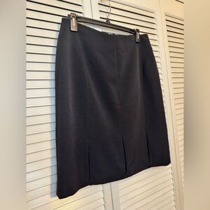 💋 Rafaella Petites Classic Black Pencil Skirt - Women Size 8P Vintage EUC